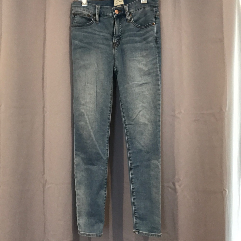 J crew high rise skinny jeans